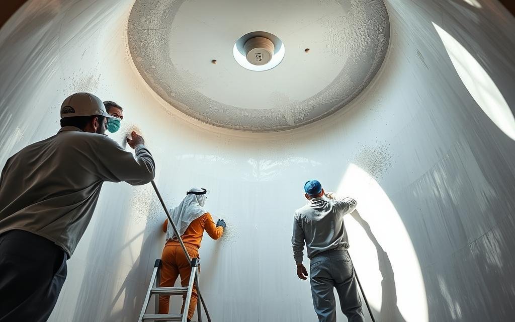 تنظيف خزانات مدينة البحيرات